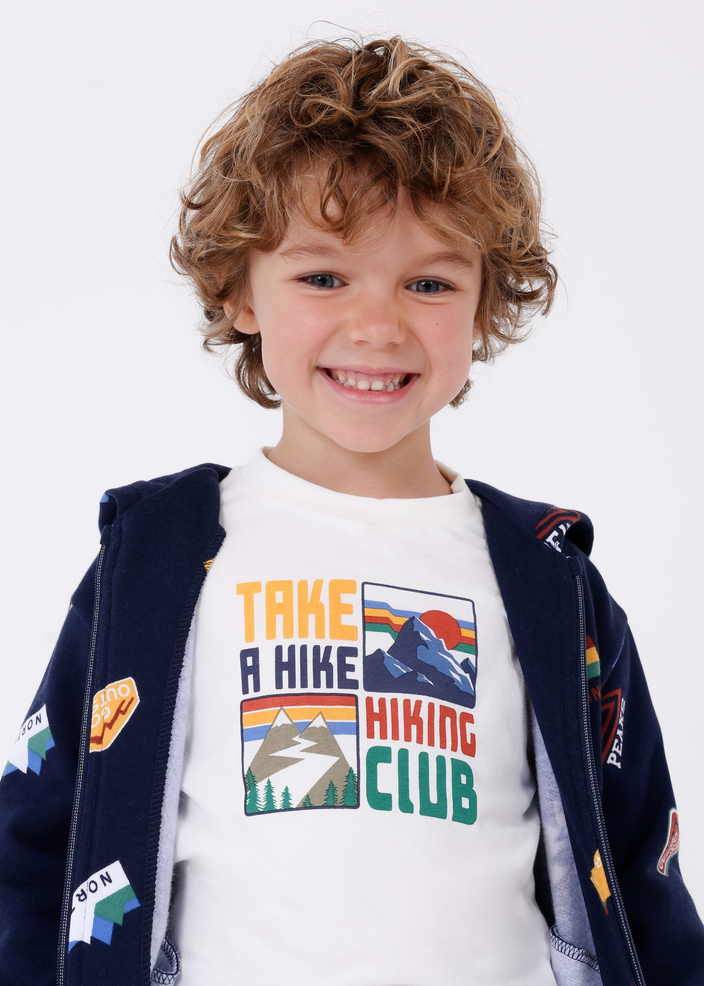 Conjunto de treino estampado de 3 peças para meninos