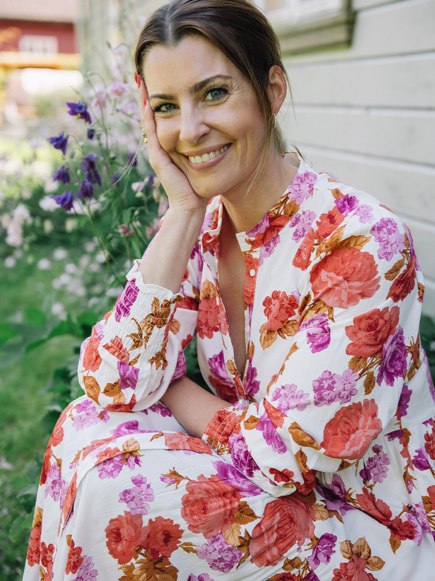 Asina Long Sleeve Long Shirt Dress