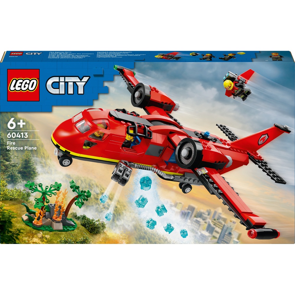 LEGO City 60413 Feuerwehr-Rettungsflugzeug Spielzeug für Kinder