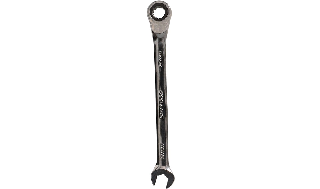 Ringgaffelnøgle 8mm m/skralde vendbar