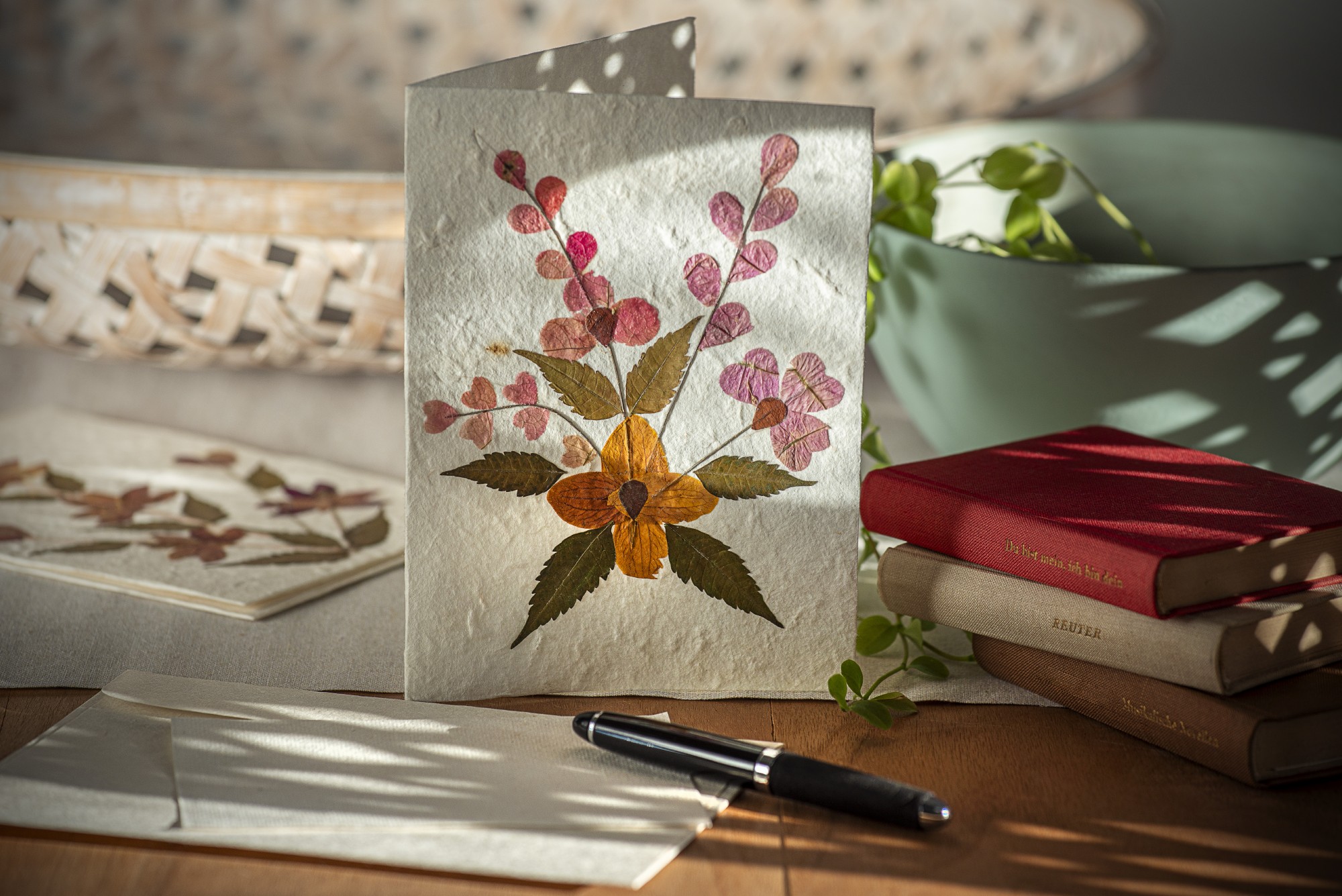 Grußkarte 'Blumen', mit Umschlag, H 18 cm, B 12,5 cm günstig bestellen