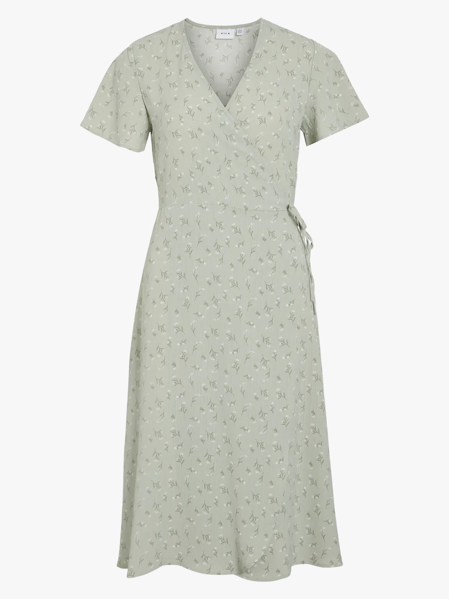 Lovie Short Sleeve Wrap Midi Dress