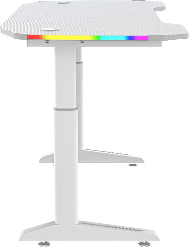 Piranha Base 120 RGB gaming-skrivebord (hvid)