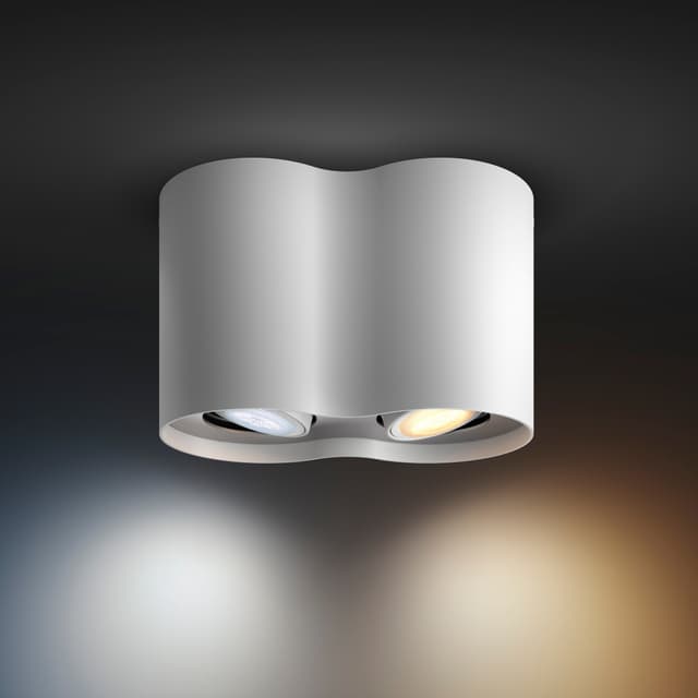 Philips Hue Pillar spotlyset 2x5W (hvid)