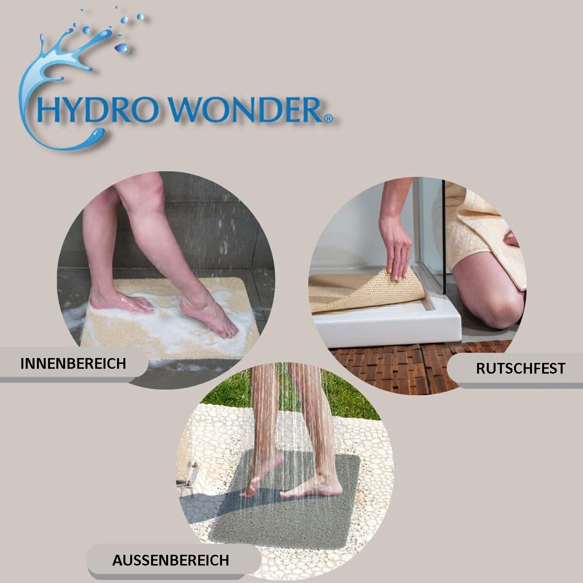 Best Direct® Duscheinlage und Duschmatte - rutschfest Hydro Wonder
