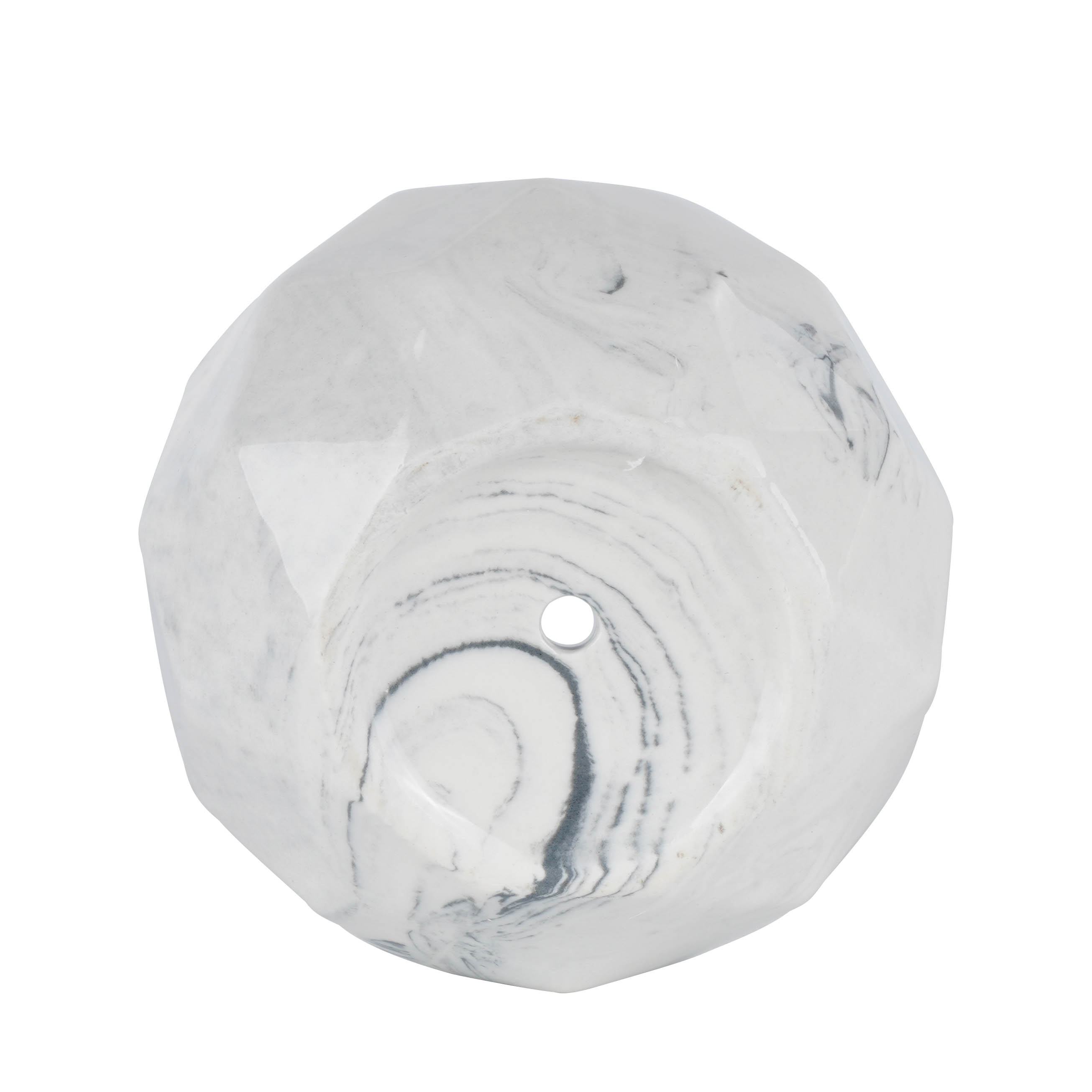 Blumentopf Keramik eckig 8 cm grau