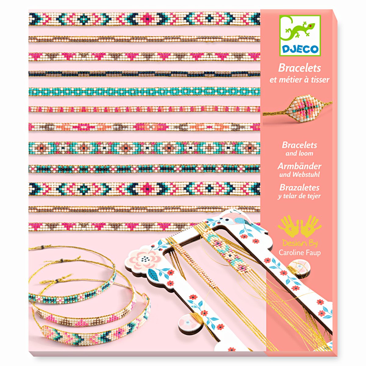 Schmuck-Set WEBEN MIT PERLEN in bunt