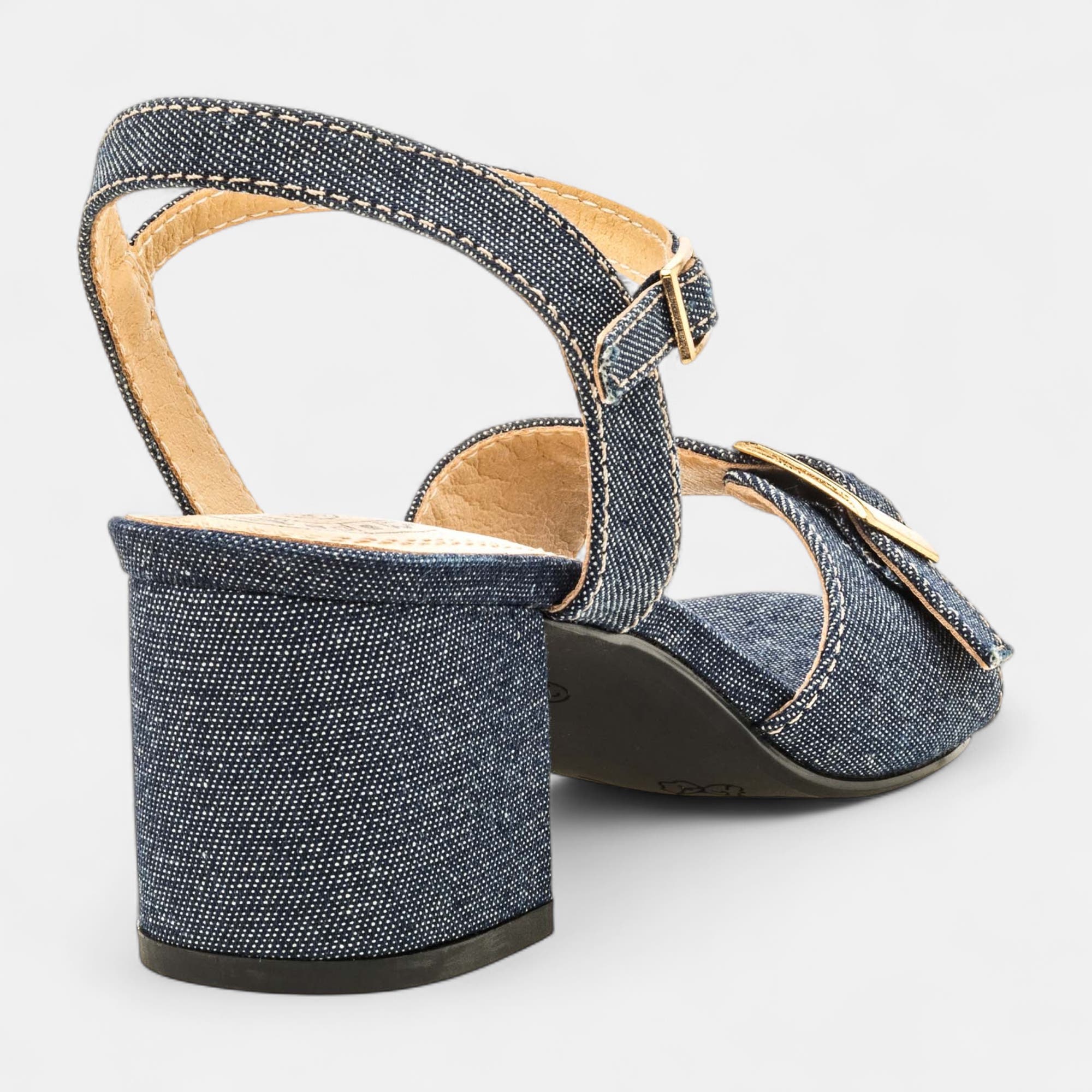 Nu-pieds à talon Femme jeans