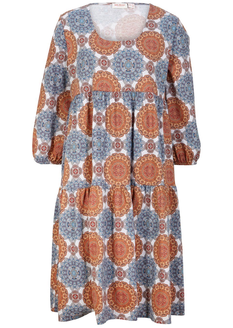Robe à manches 3/4, imprimée