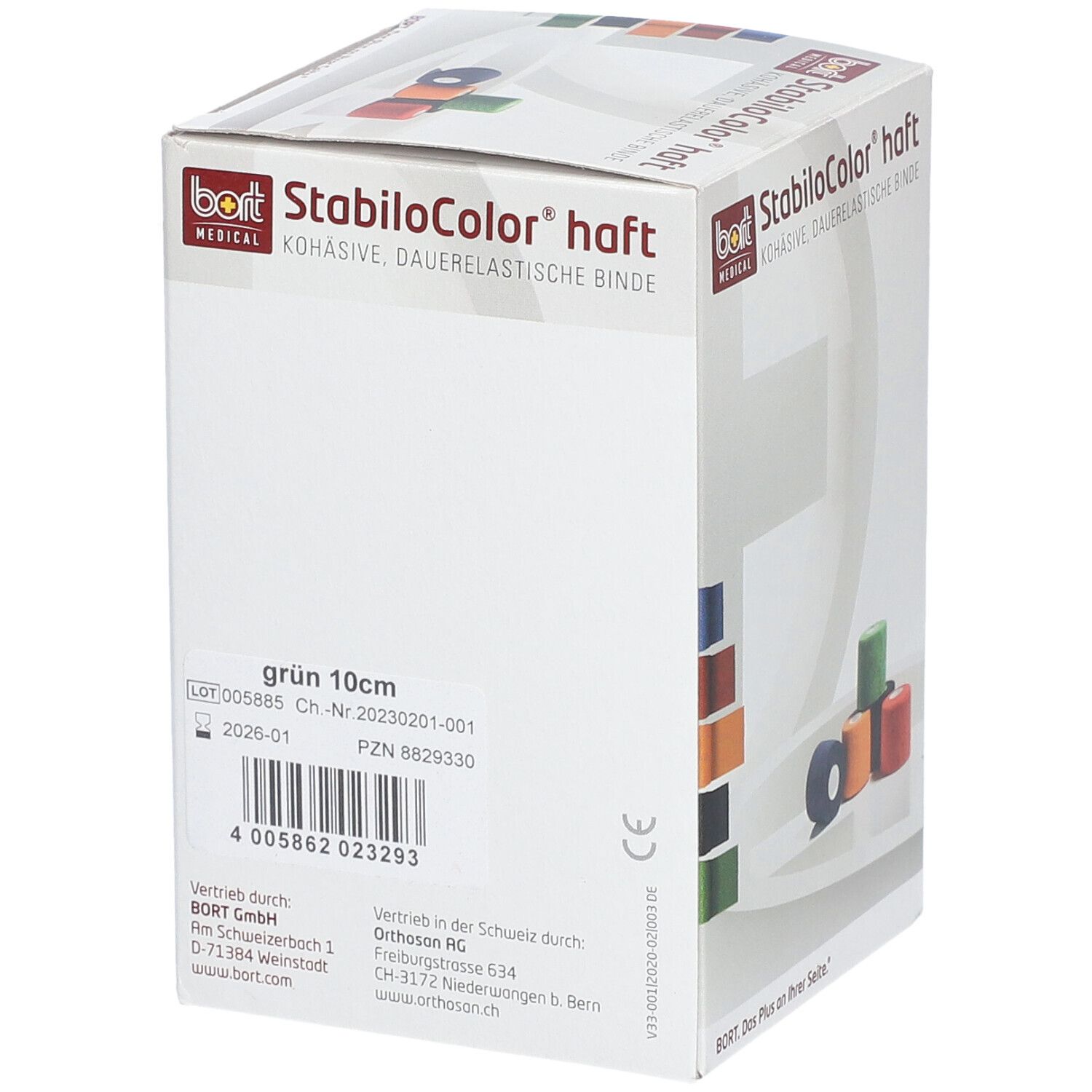 BORT StabiloColor® haft Binde 10 cm grün