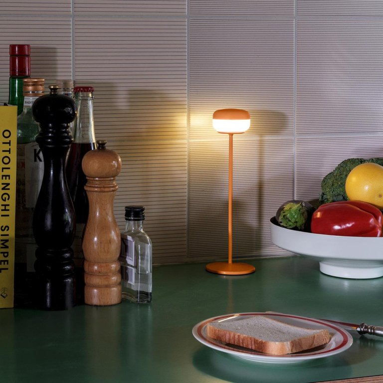 Fatboy Cheerio tafellamp LED oplaadbaar Jet Blue