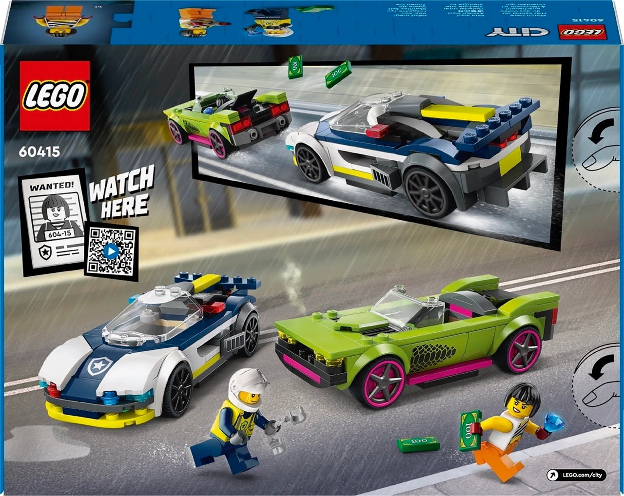 LEGO® City 60415 VERFOLGUNGSJAGD MIT POLIZEIAUTO UND MUSCLE CAR