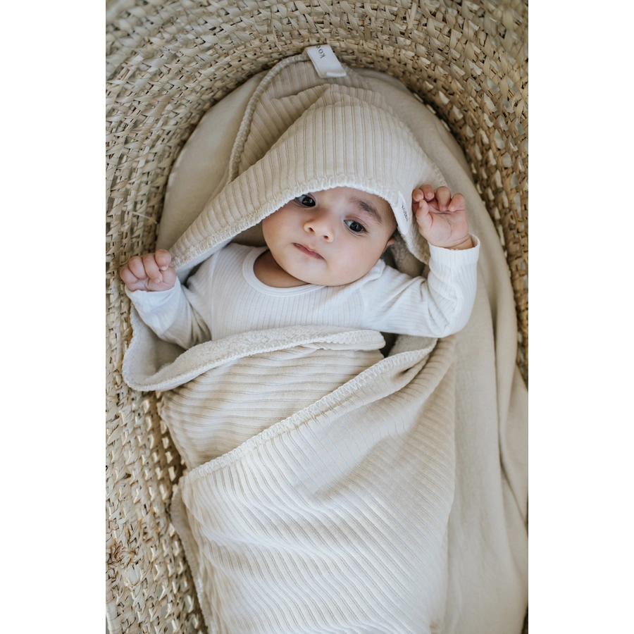 koeka Wickeltuch Plüsch Vik beige
