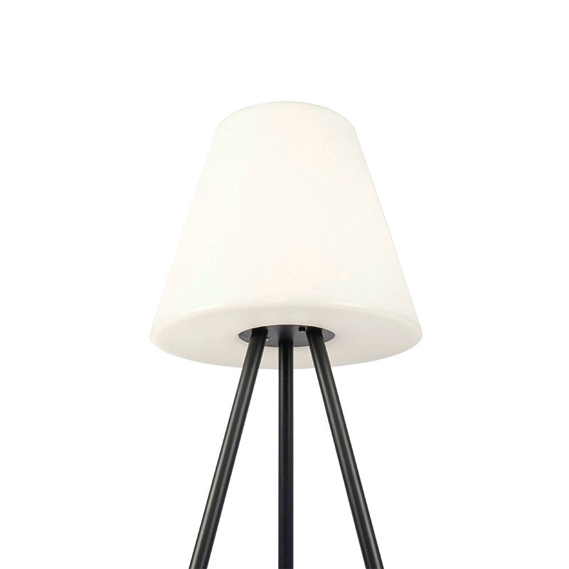 Moderne buiten vloerlamp zwart IP44 incl. LED op solar - Virginia