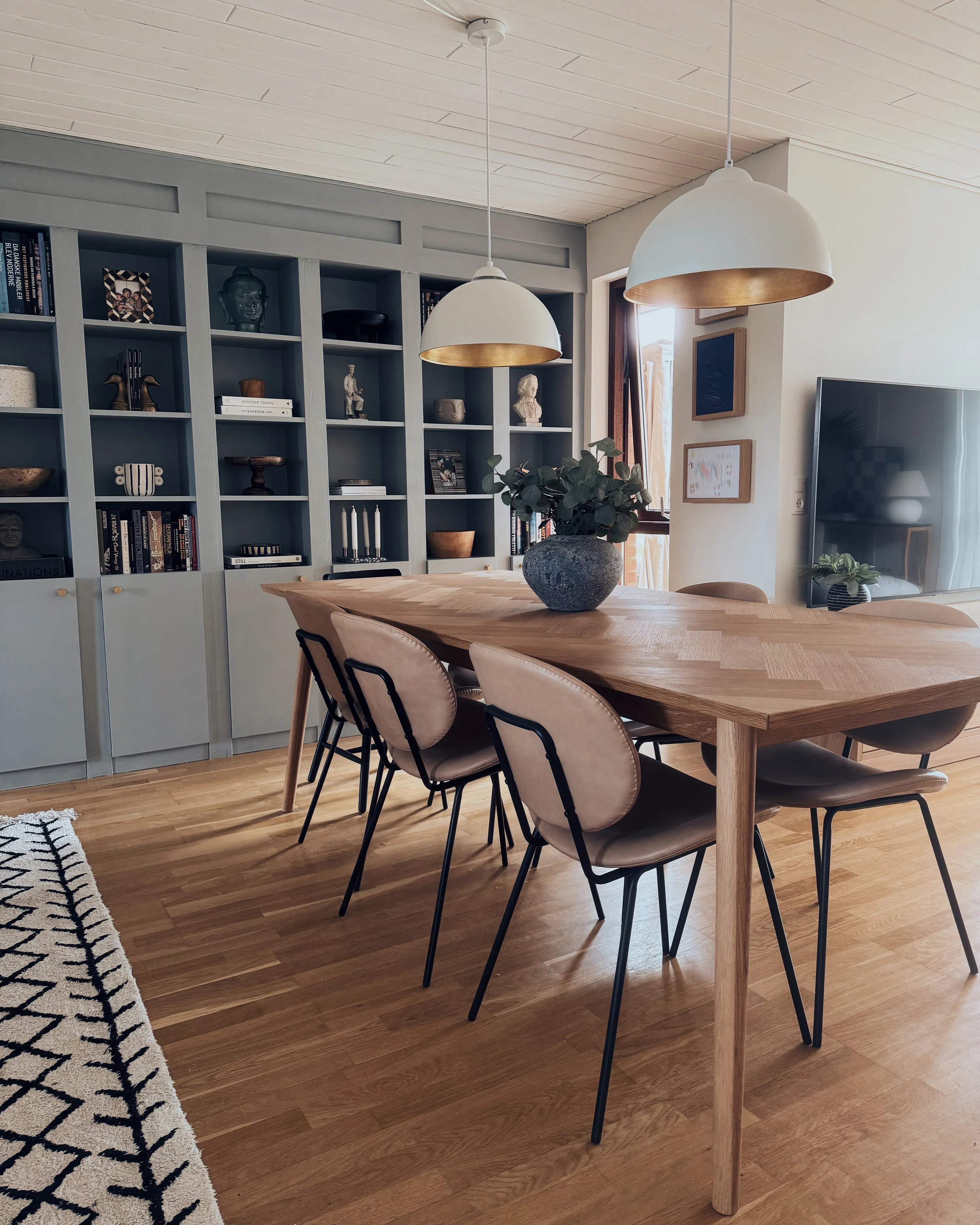 Set van 2 eetkamerstoelen LUANA Kunstleer Zandbeige