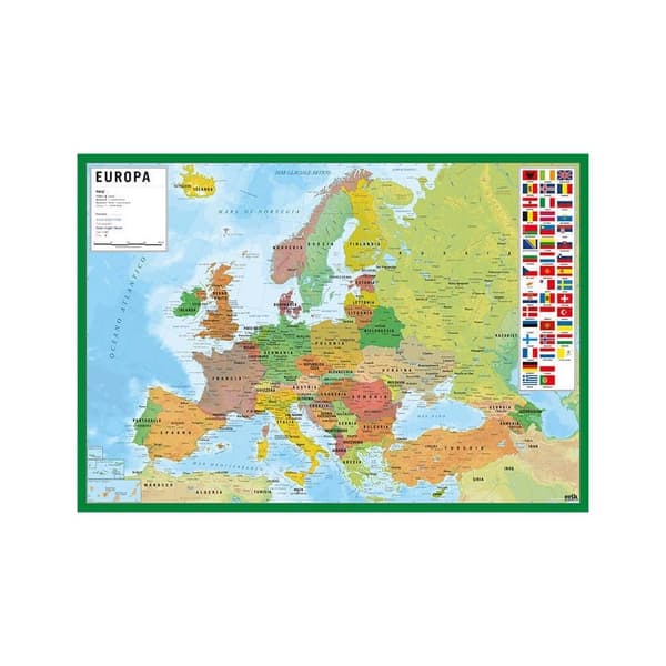 Italian Europe Map Desk mat