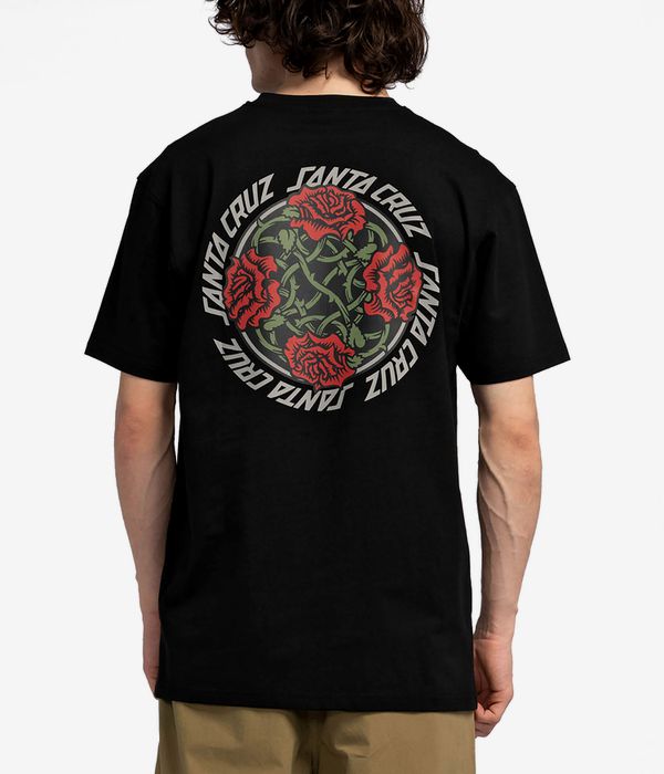 Santa Cruz Dressen Roses Solo T-Shirt (black)