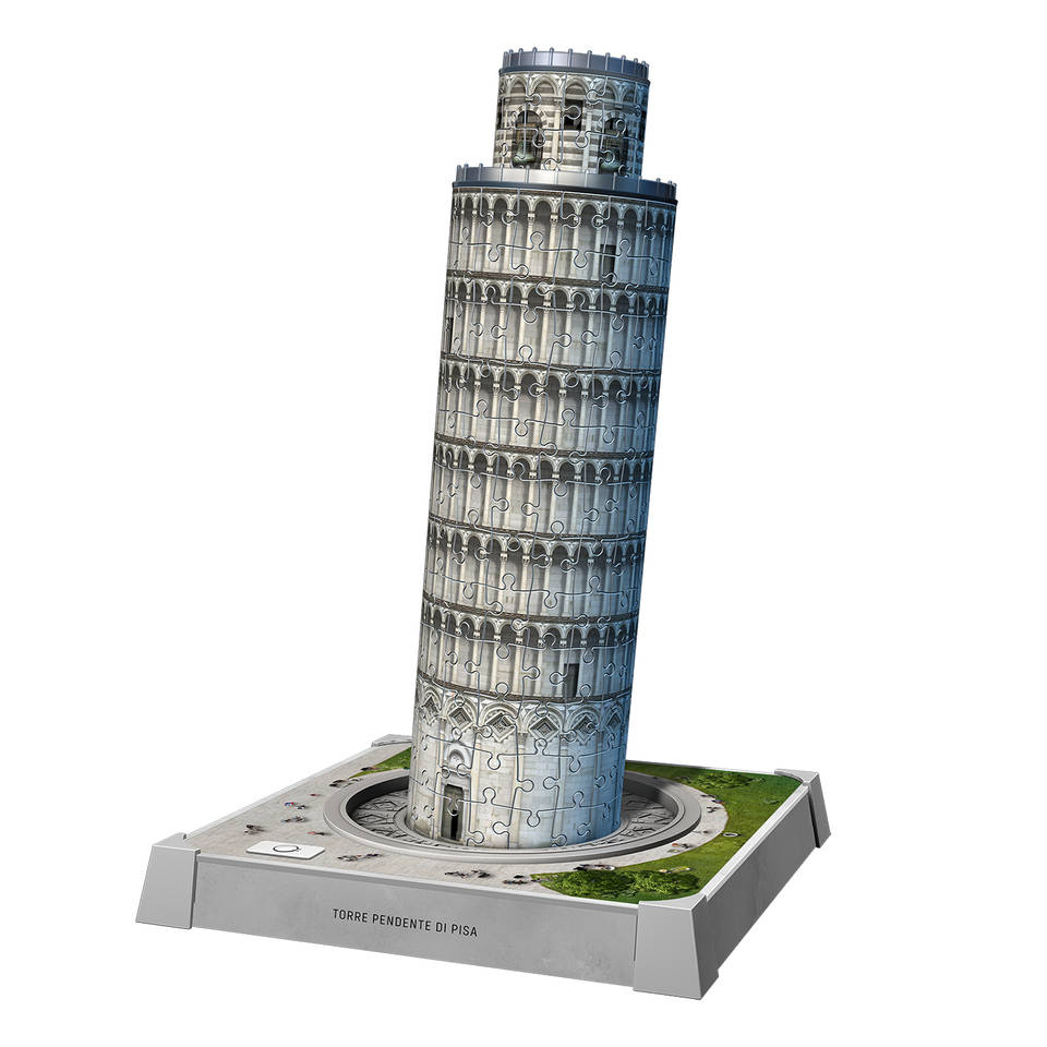 Ravensburger Iconics 3D puzzel Toren van Pisa met licht - 216 stukjes