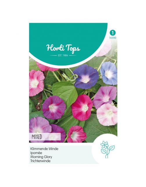 Hortitops Ipomoea - Klimmende Winde Gemengd - Bloemenzaden - 2 g