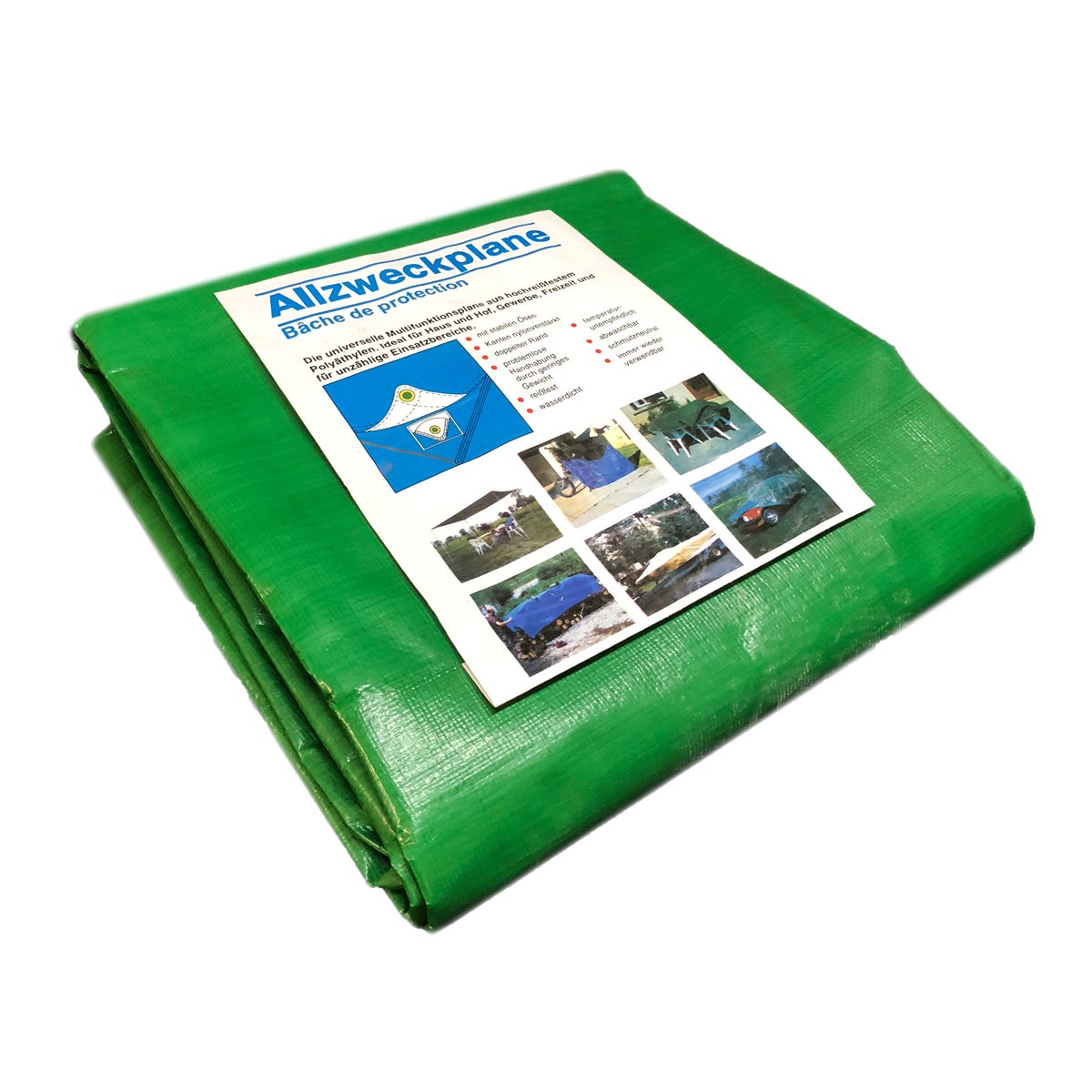 Zeildoek 150g 3m x 4m Afdekzeil Bootzeil Universeel zeildoek