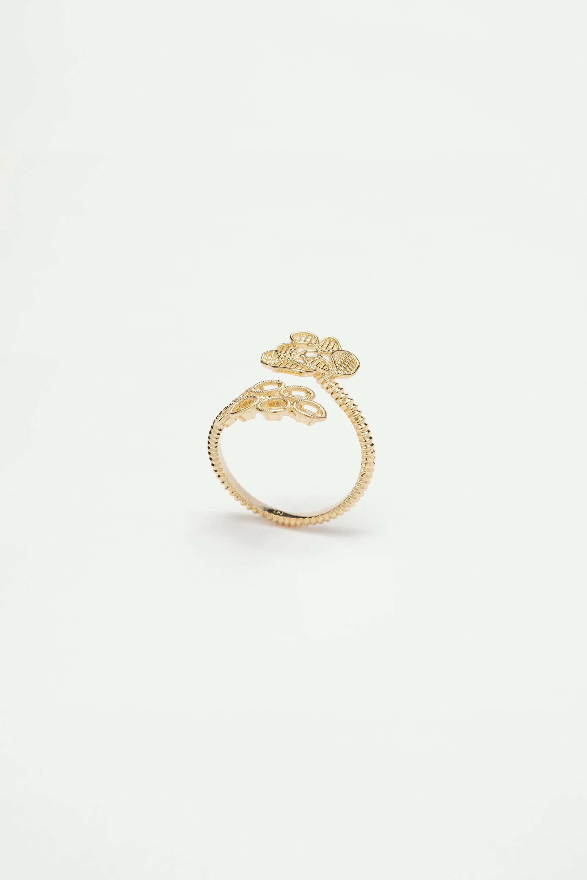 Bague ajustable fil d'or | Jaune