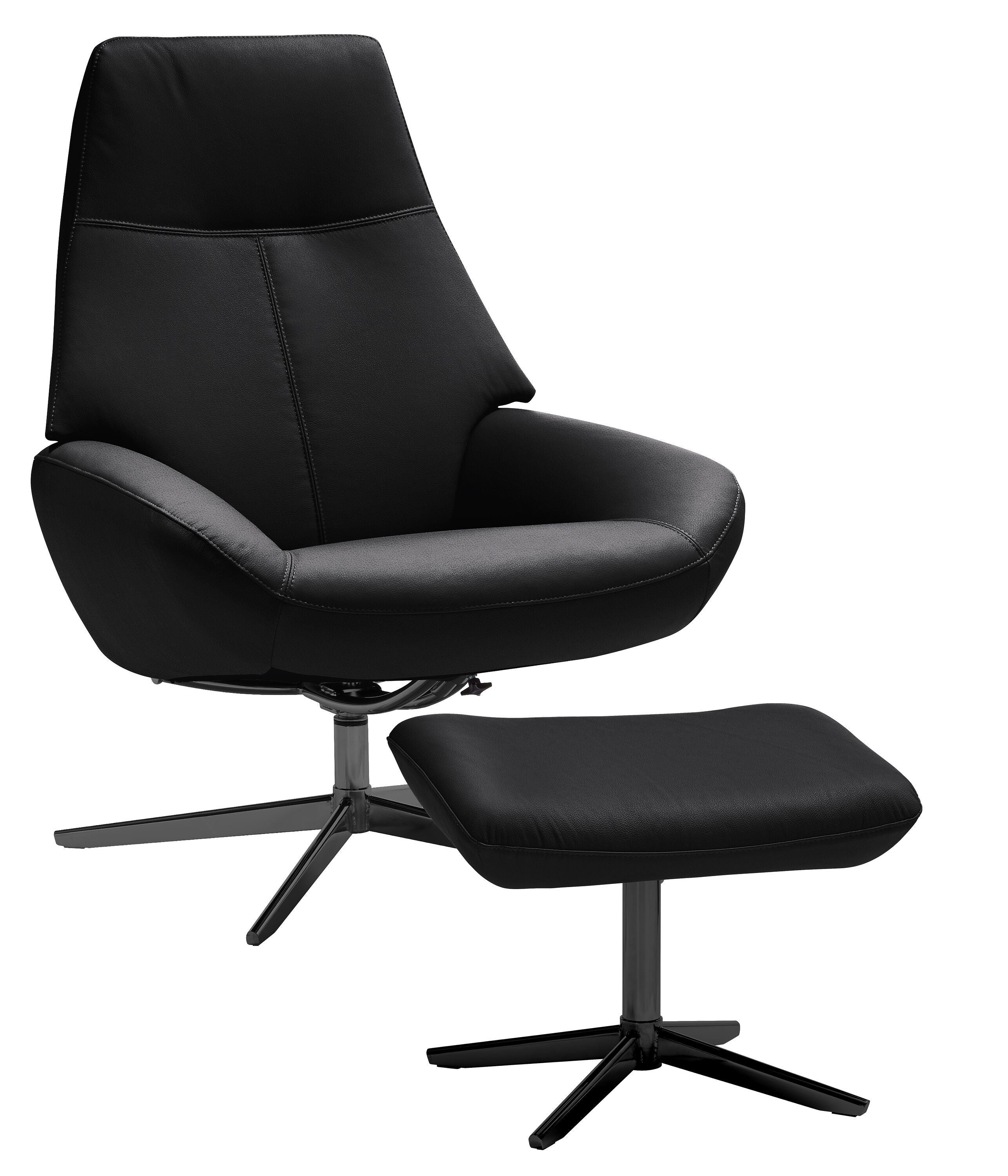 ARNOLD Sessel - Schwarz / B: 78.0 cm x T: 89.0 cm x H: 106.0 cm