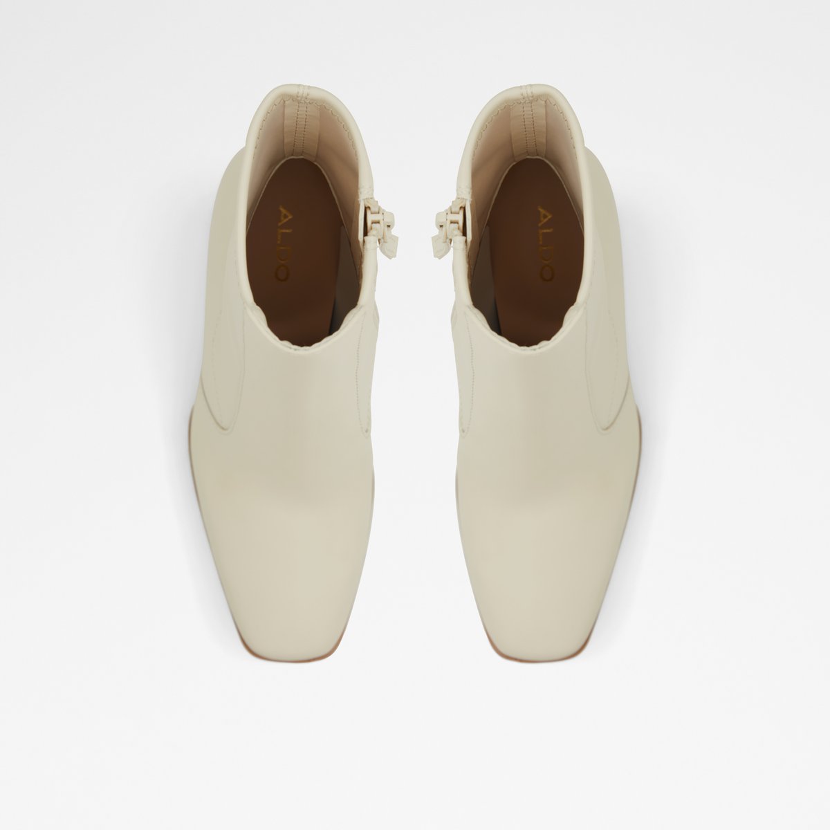 Audrella White Synthetic Mixed Material Women Dress boots