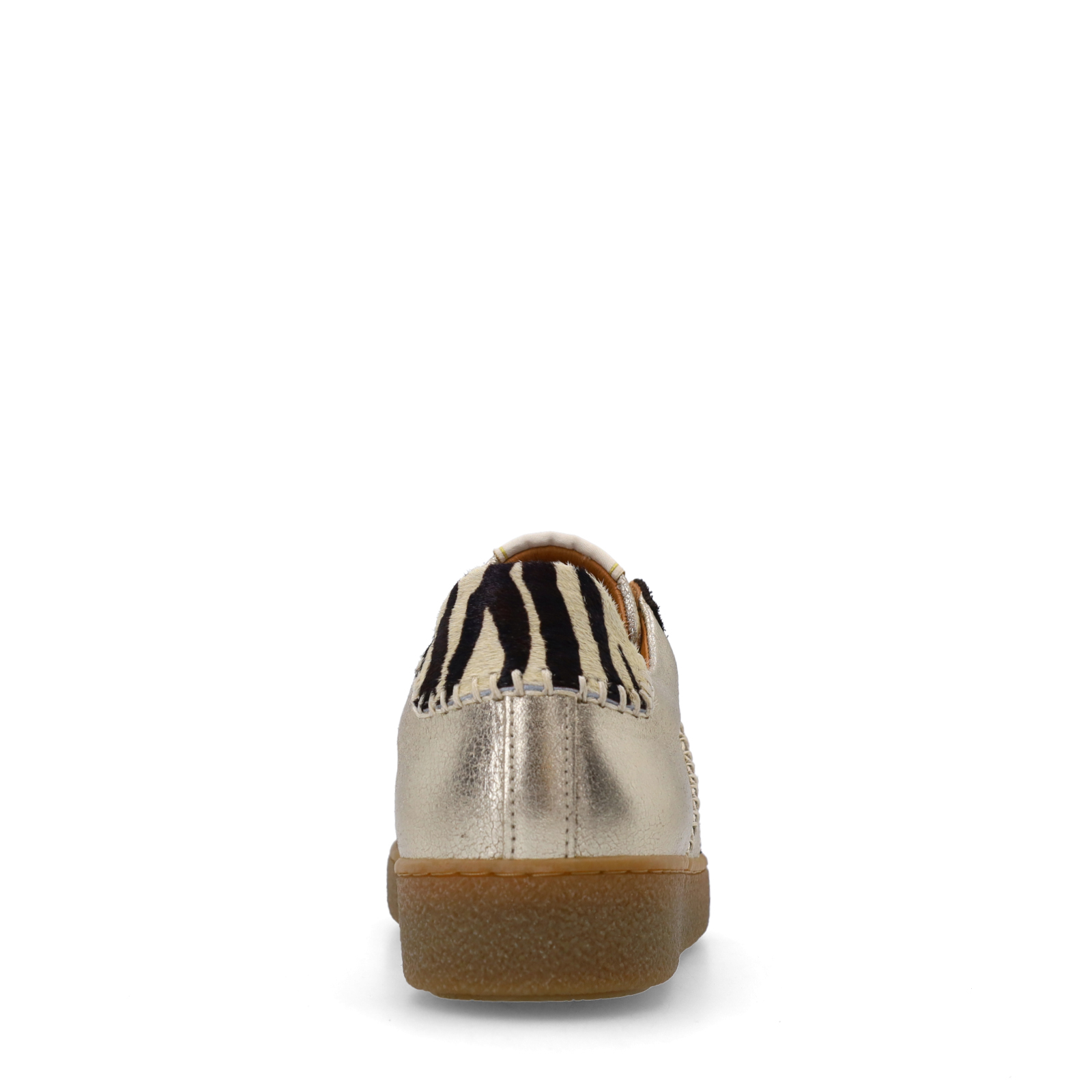 Gouden leren sneakers