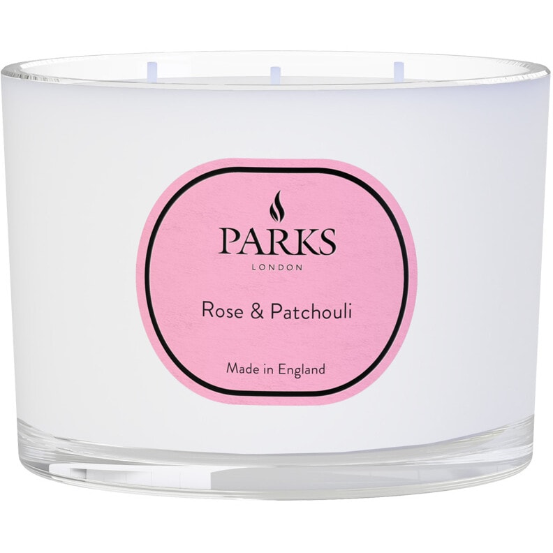 Bougie parfumée à 3 mèches - Rose & patchouli - Vintage Aromatherapy - 350 g