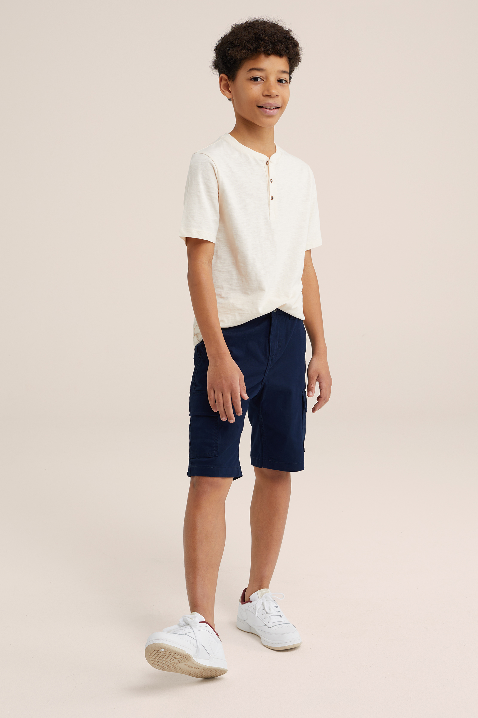Jongens short met cargozakken Blue Ridge Donkerblauw
