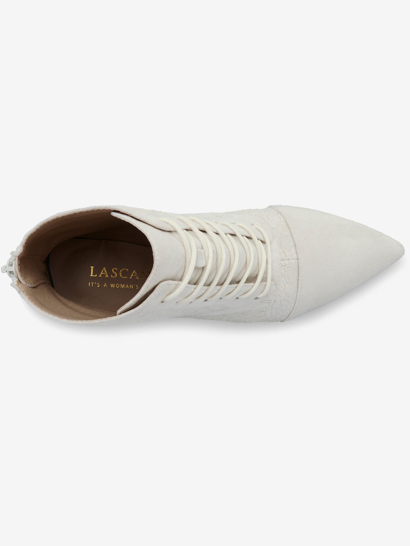 Bottines à lacets détails en dentelle tendance