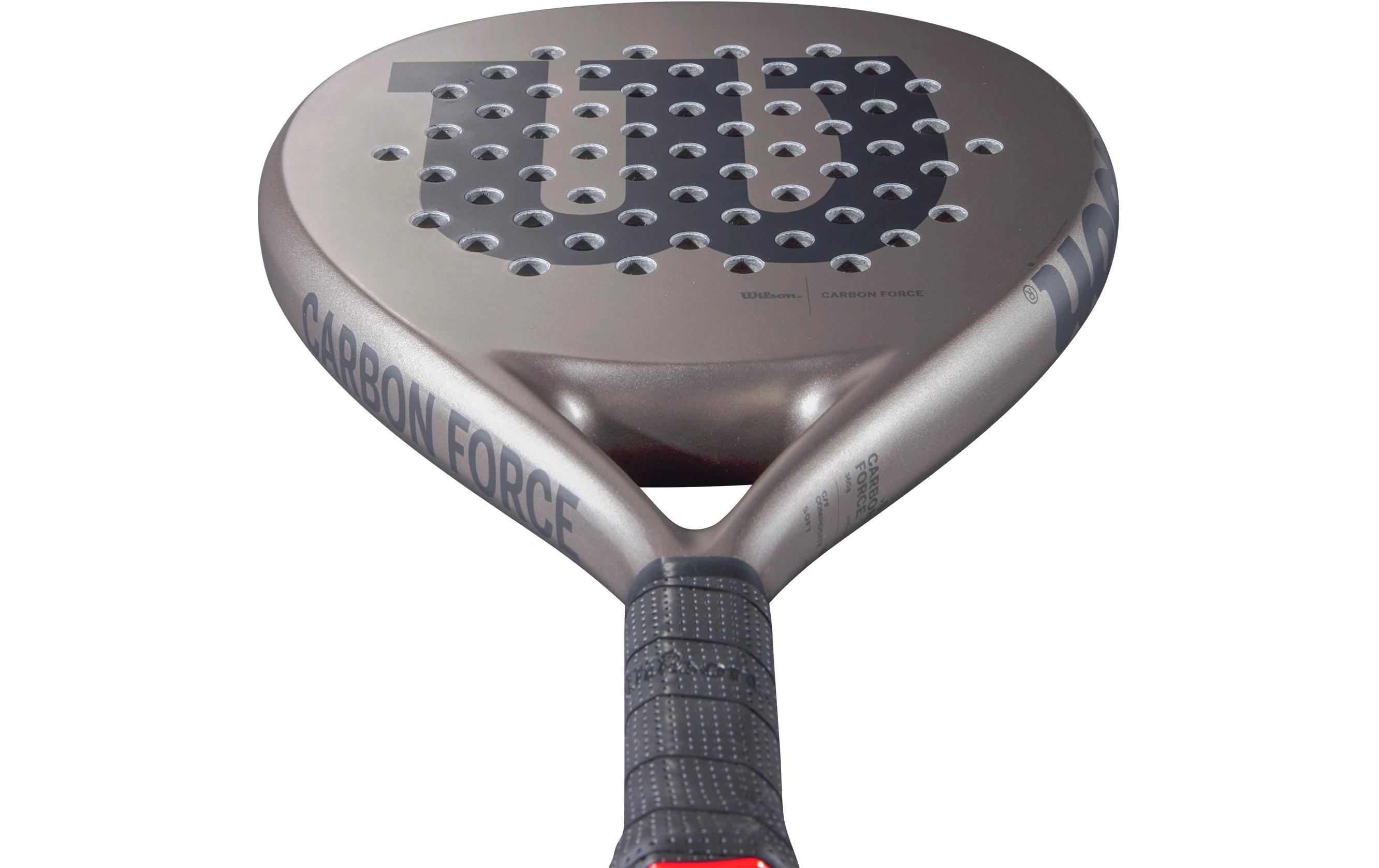 Padelracket Carbon Force Grau<br>Padelschläger mit Carbon Rahmen