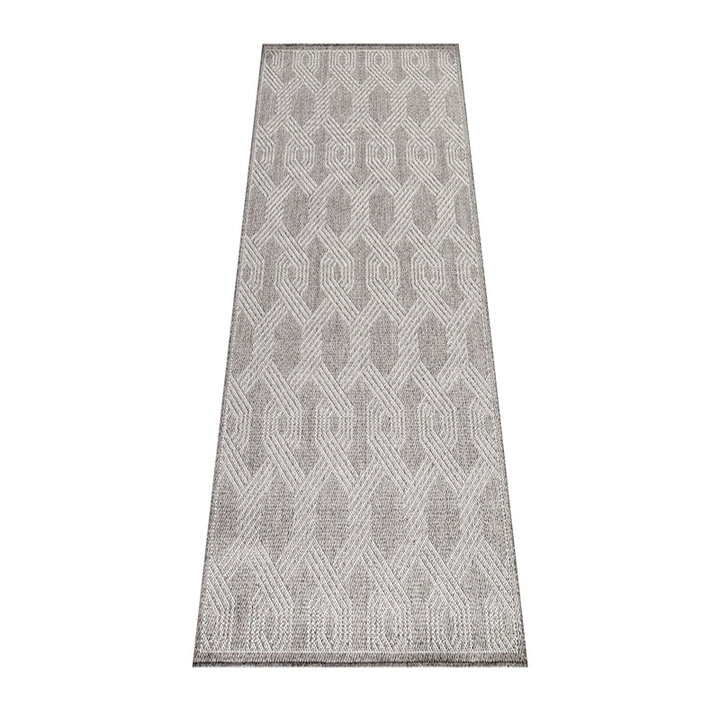 Jute balkonkleed - Aruba Pattern Grijs