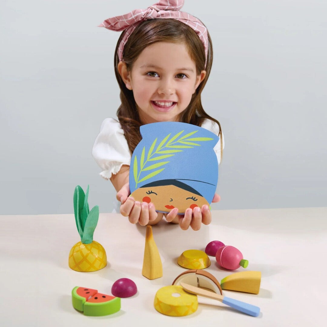 Tender leaf toys snijplankje tropisch fruit