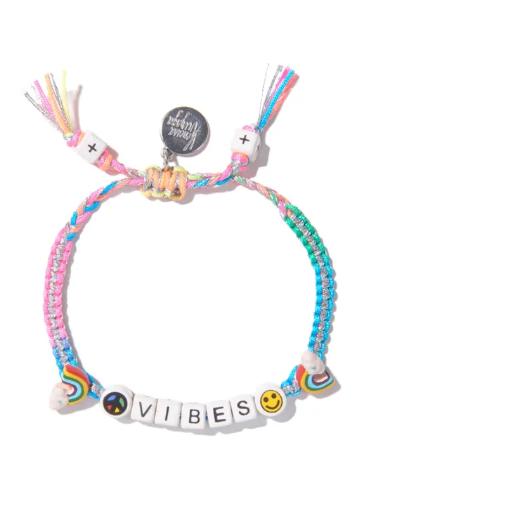 Venessa Arizaga Bracelet Vibes Silver Rainbow | Bleu