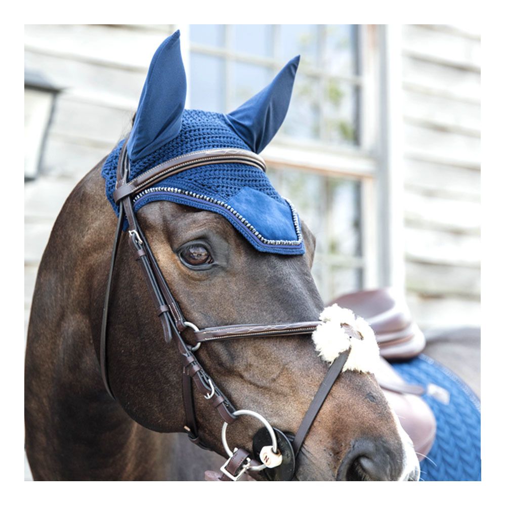 Kentucky VELVET PEARLS - Bonnet anti-mouches navy