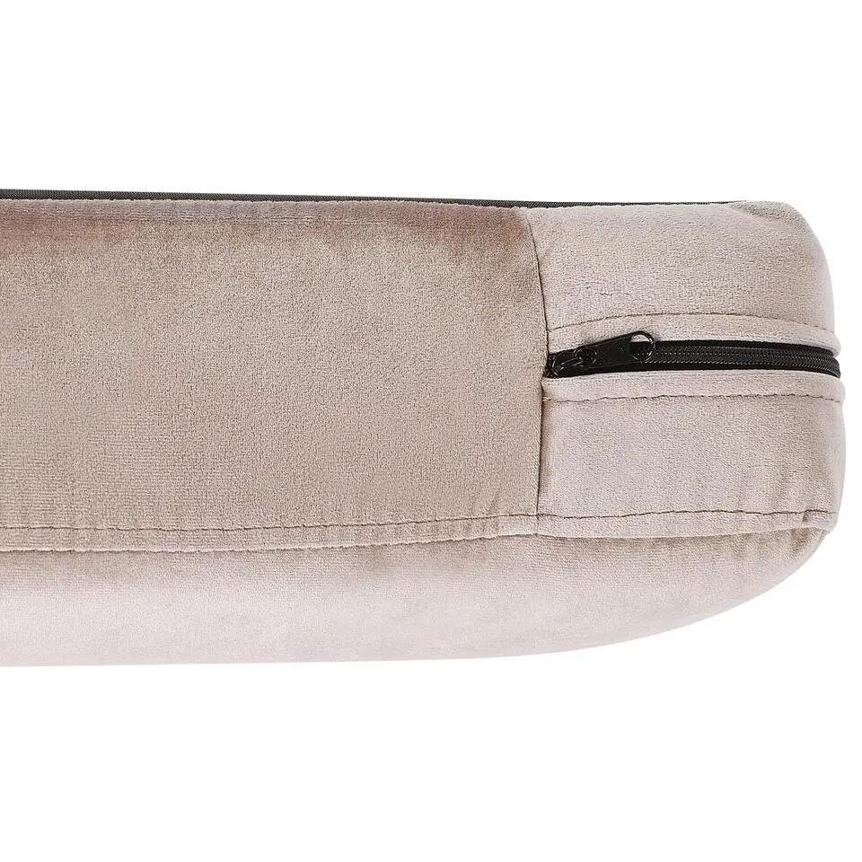 VIETAS - Fauteuil - Beige - Fluweel