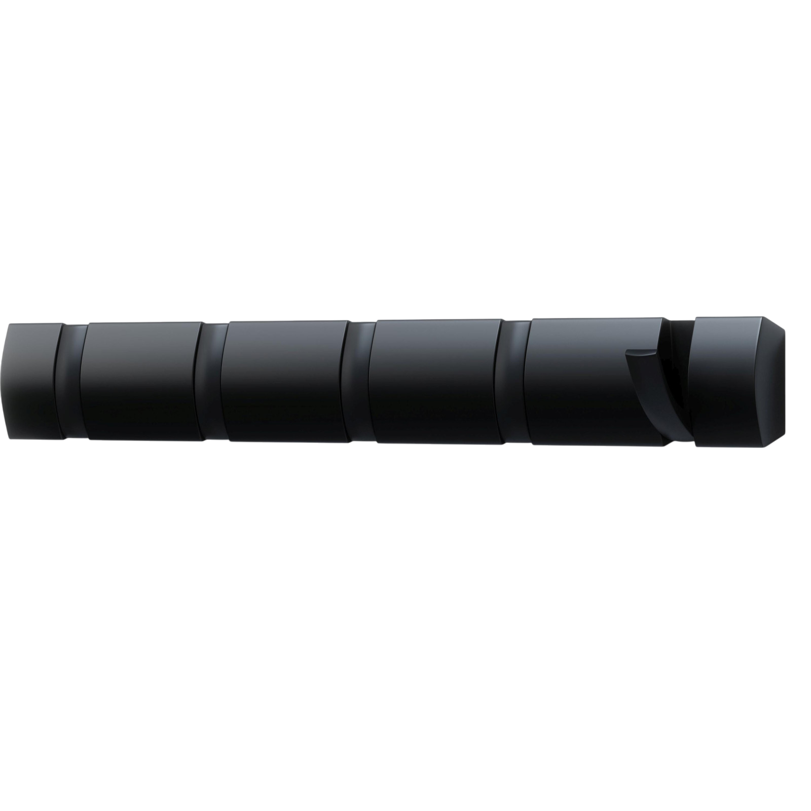 Garderobenleiste Flip 5 Haken, Schwarz