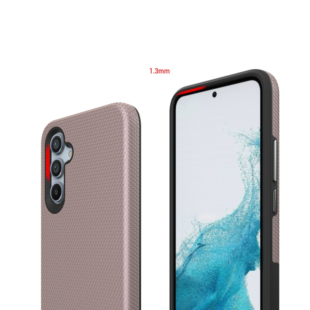 Samsung Galaxy A54 5G Hybrid Hardcase Hülle Grip Design - Roségold
