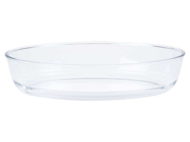 FURBER Auflaufform-Set Glas, 3, Stück, Oval Ofen- und spülmaschinenfeste Auflaufformen
