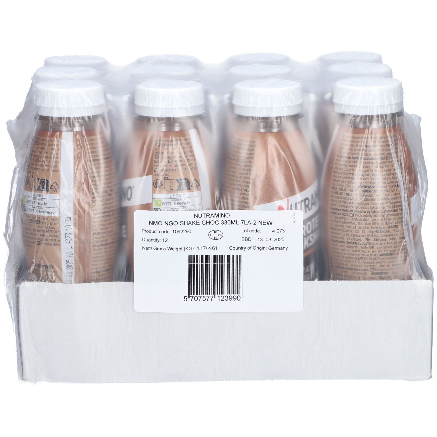 Nutramino PROTEIN MILKSHAKE Chocolate