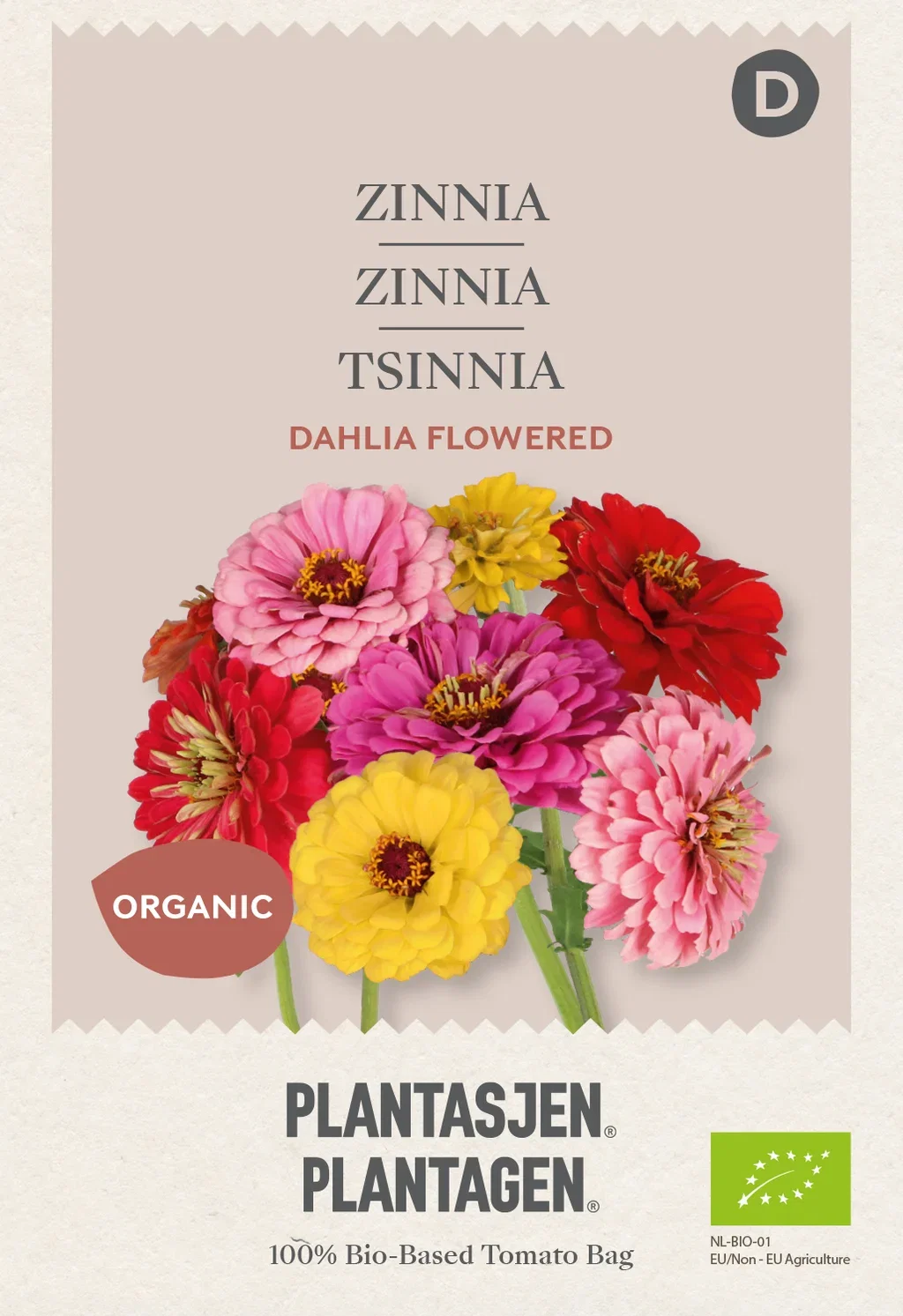 Zinnia elegans Zinnia 'Dahlia Flowered'