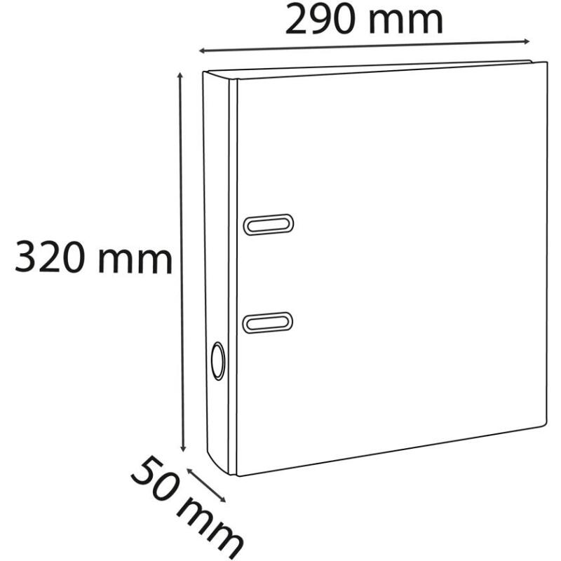 Classeur à levier cartonné Exacompta Prem'Touch A4 - Dos 5 cm couleurs assorties