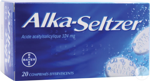 Alka Seltzer 324mg Acide Acétylsalicylique Comprimés Effervescents 20