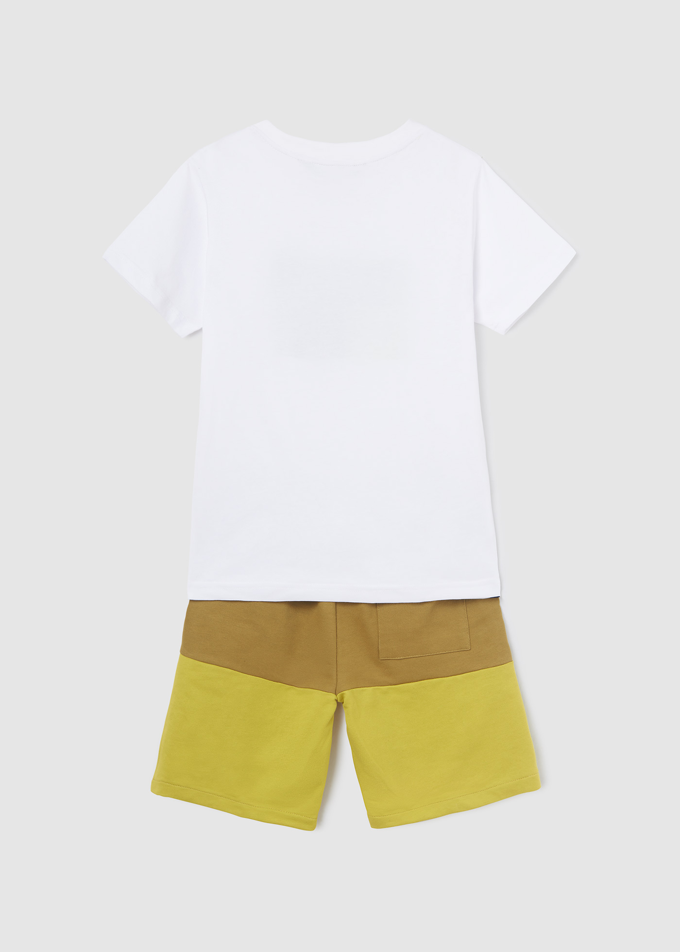 Conjunto de algodão de duas peças para meninos