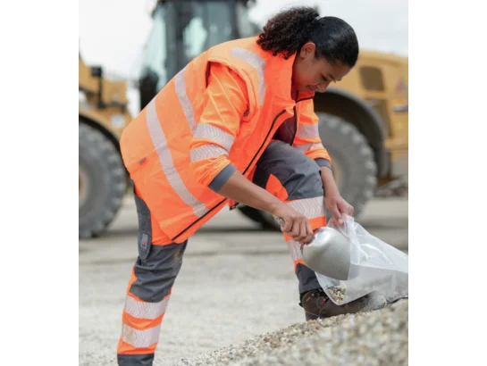 Parka de travail haute-visibilité orange fluo 4 en 1 Würth MODYF