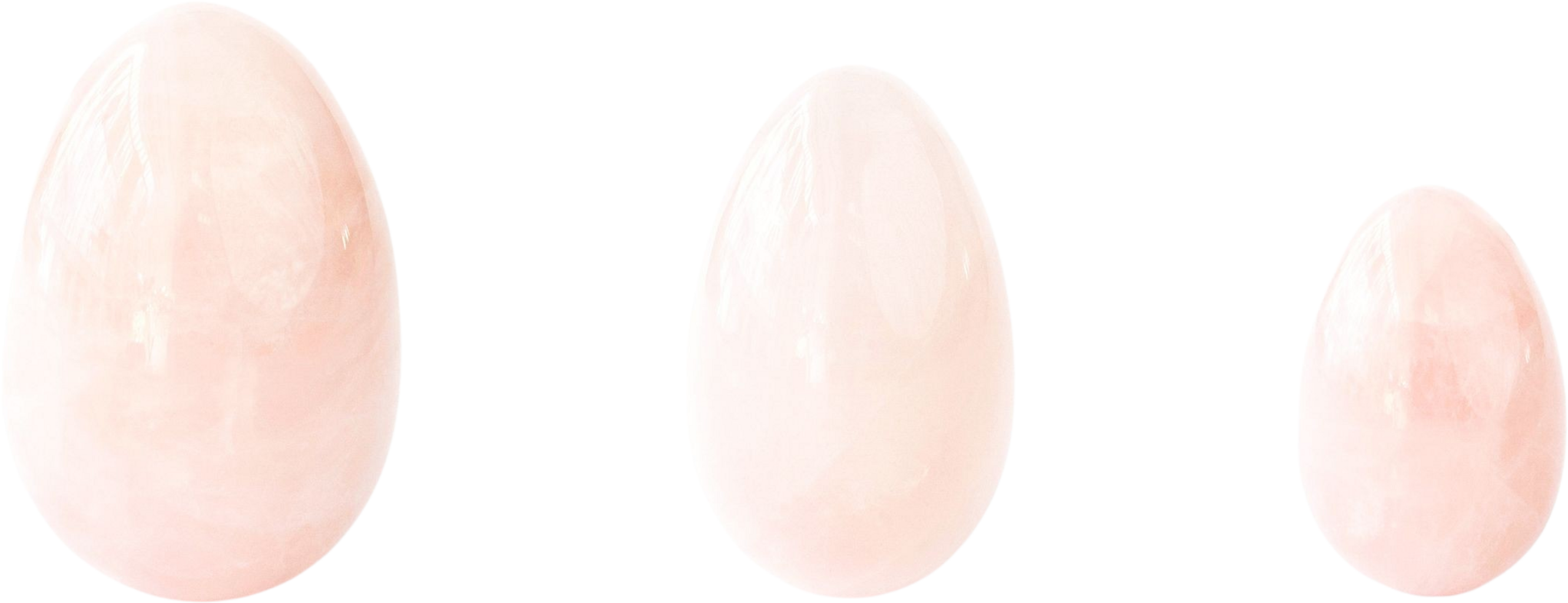 LUCID MOONS  Yoni Egg Rose Quarz Set, 1 Set
