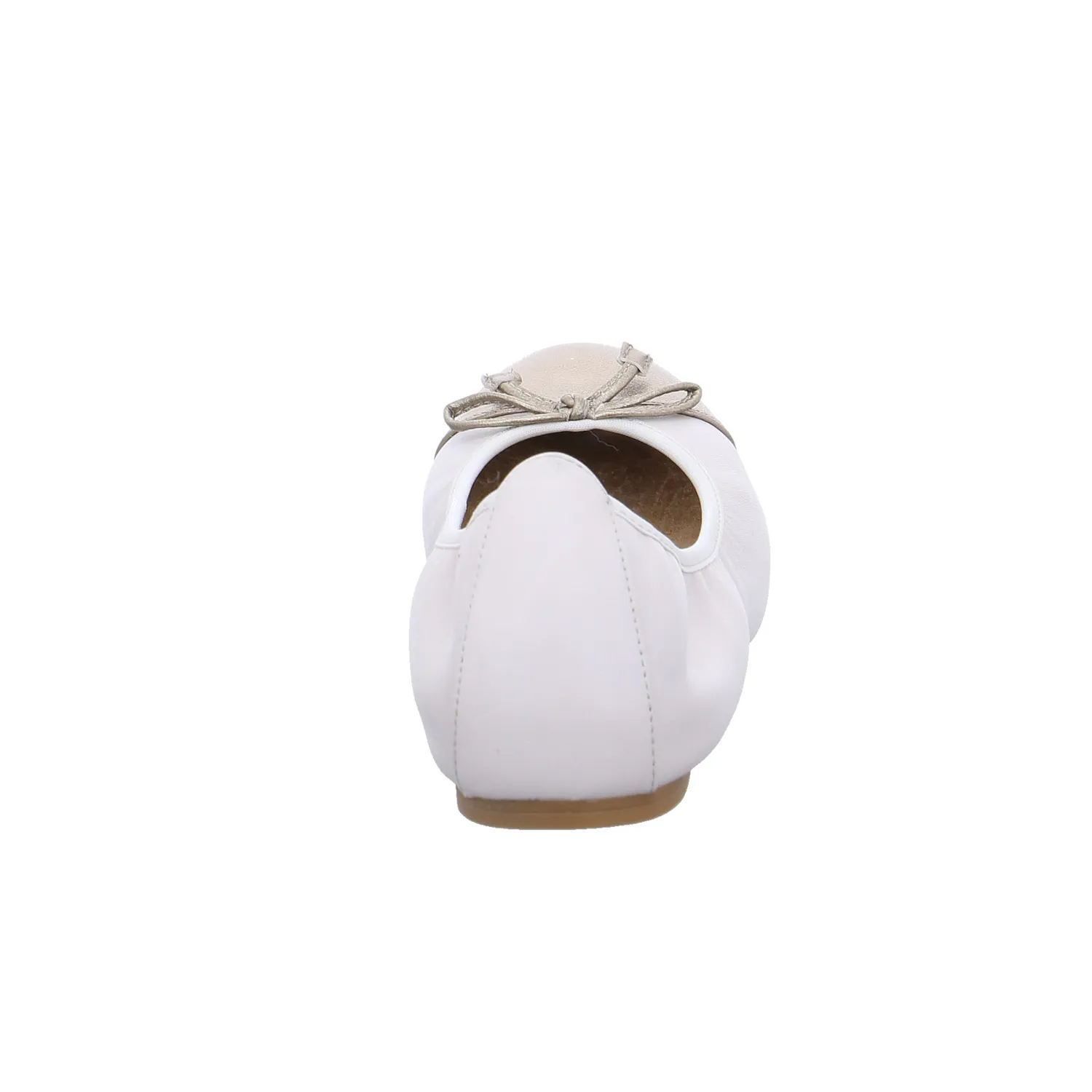 UNISA Ballerina Beige Leder  mit Lederfutter