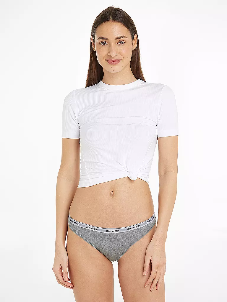 CALVIN KLEIN Slips 3er Pkg. multi  grau