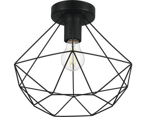 Plafondlamp, 1-lichts, Ø 32,5 cm, Tarbes zwart